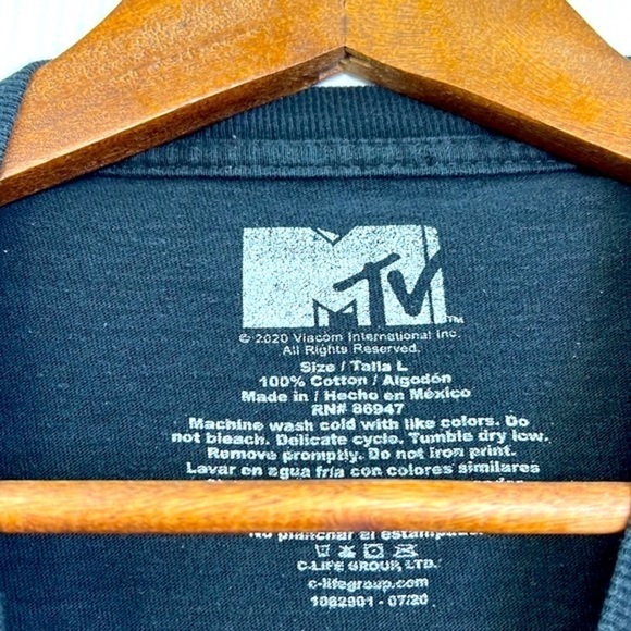 MTV - Astronaut MTV Flag In Space Graphic Short Sleeve T Shirt Size Large - Picture 8 of 9